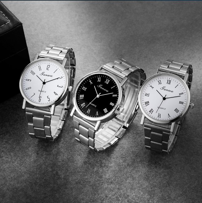 Stainless Steel Student Quartz Men's Watch